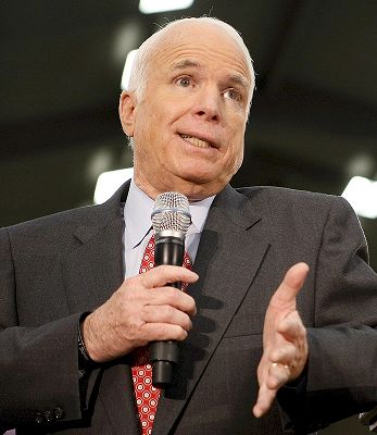 john mccain arms. John McCain